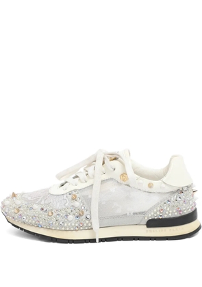 Philipp Plein lace-embellished sneakers - White