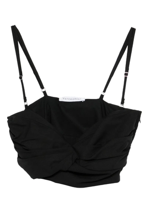 Viktor & Rolf ruched bralette - Black