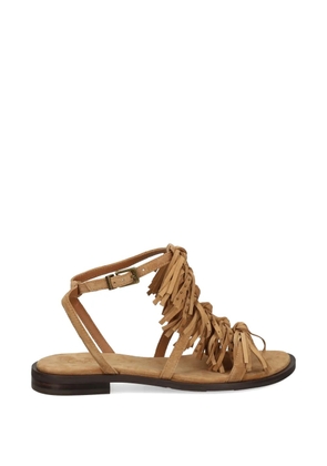 Ash Panic fringed studded sandals - Neutrals