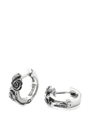 Emanuele Bicocchi rose hoop earrings - Silver