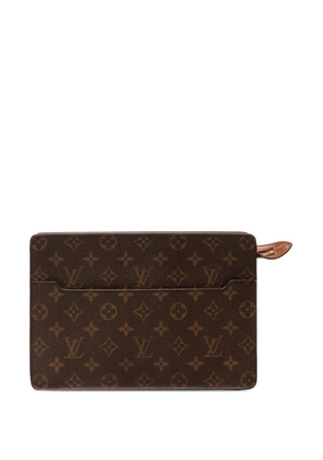 Louis Vuitton Pre-Owned 2001 Monogram Pochette Homme clutch bag - Brown