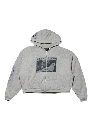 Enfants Riches Déprimés Assemblage graphic-print zip hoodie - Grey