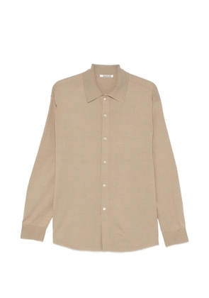 Auralee Tussah high-gauge silk cardigan - Neutrals