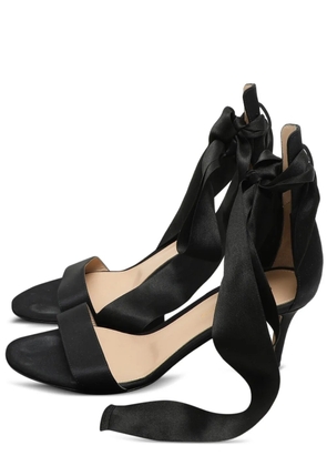 Gianvito Rossi ankle-strap satin sandals - Black
