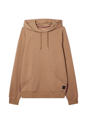 Paul Smith Artist Stripe raglan-sleeve hoodie - Brown