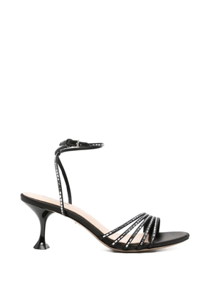 Lola Cruz Emma crystal-embellished sandals - Black