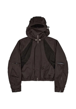 FFFPOSTALSERVICE Parachute mesh-panelled hooded jacket - Brown