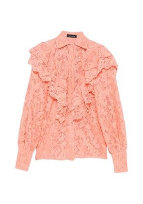ACTUALEE ruffled lace blouse - Pink