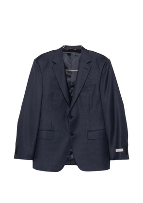 Canali pocket micro-check suit - Blue