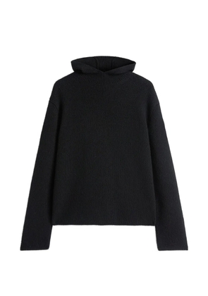 Jil Sander x Moncler ribbed-knit hood sweater - Black