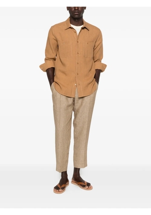 AMARANTO chest-pockets long-sleeve shirt - Neutrals