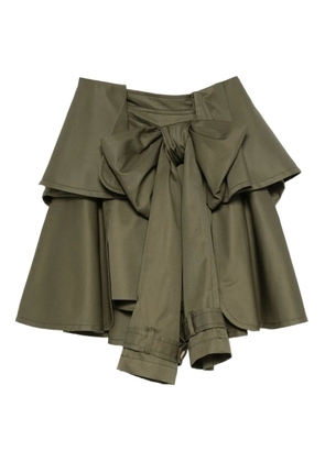 Viktor & Rolf bow-detail mini skirt - Green
