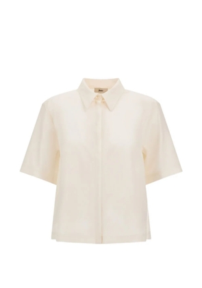 Herno short-sleeved wool shirt - Neutrals
