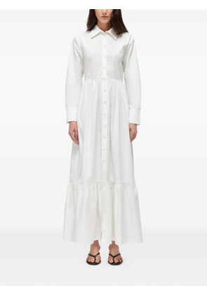 Blugirl lace-panelled tiered dress - White