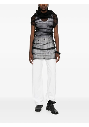 Rick Owens Transparent Tube top - Black