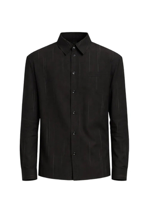 Tibi pinstriped detached button-down shirt - Black