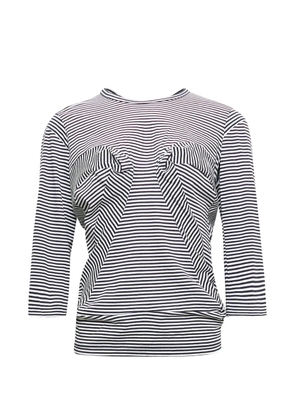 Junya Watanabe striped T-shirt - Blue