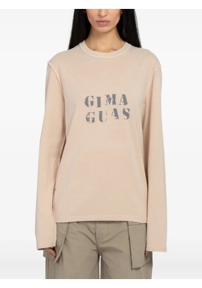 Gimaguas logo-print long-sleeve T-shirt - Neutrals