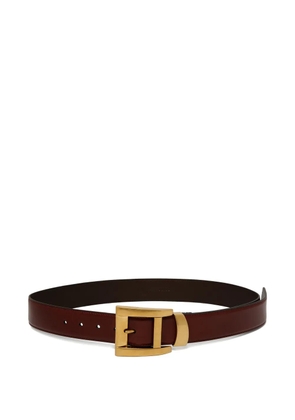Versace logo-print buckle belt - Red