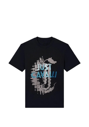 Just Cavalli logo-print cotton T-shirt - Black