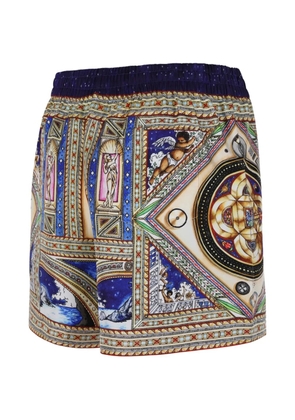 Casablanca graphic-print shorts - Neutrals