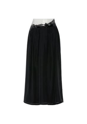 Maison Margiela zip-fastening midi skirt - Black