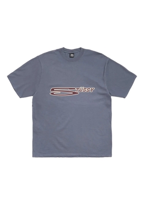 Stüssy logo-print T-shirt - Blue