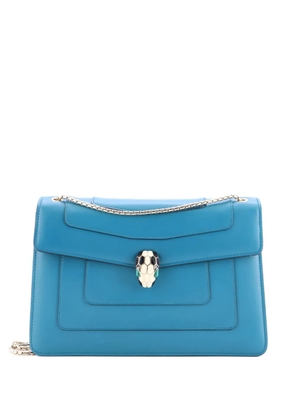 Bvlgari Pre-Owned Serpenti Forever Leather Medium shoulder bag - Blue
