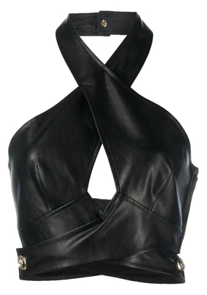 PINKO Triplo crossover top - Black