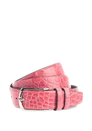 D'amico crocodile-effect belt - Pink