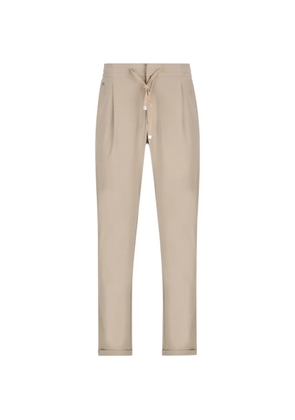 Sartoria Tramarossa Alvise Tecs pleated drawstring trousers - Neutrals