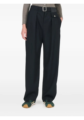 LOEWE pleated belted pants - Black
