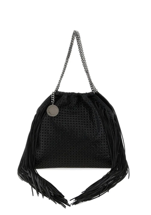 Stella McCartney medium Falabella fringe-trimmed tote bag - Black