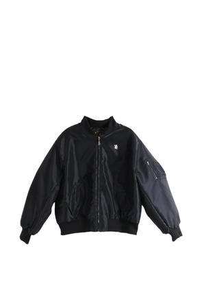 HELLSTAR logo-patch zip-up jacket - Black