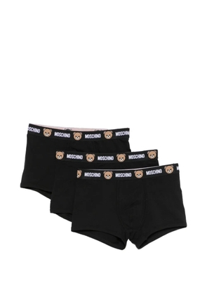 Moschino Teddy Bear logo-waistband boxers (set of three) - Black