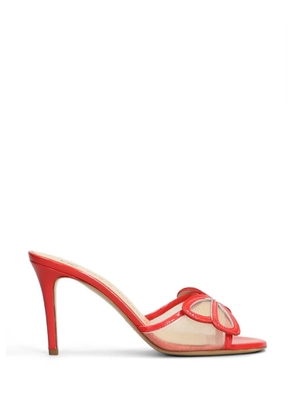 Fabio Rusconi bow-detail mesh mules - Red