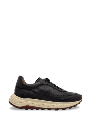 Henderson Baracco grainy-leather sneakers - Black
