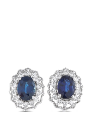LB Exclusive sapphire and diamond earrings - Silver