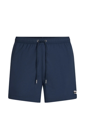 Karl Lagerfeld Ikon logo-detail swim shorts - Blue