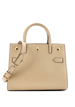 Burberry Pre-Owned Title Two Handle Tote Leather Mini satchel - Neutrals
