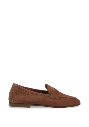 Henderson Baracco suede penny loafers - Brown