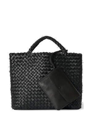 The Row Amber woven leather tote bag - Black