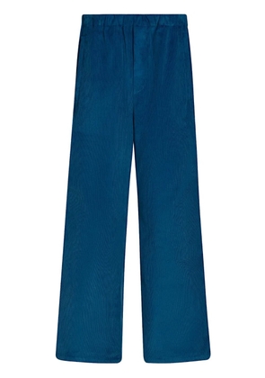 Marni side-trim corduroy track pants - Blue