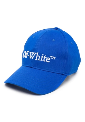 Off-White Bookish Dril baseball cap - Blue