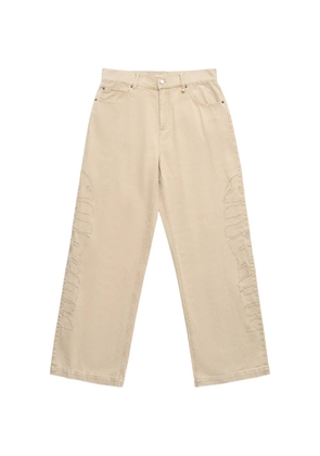 ALIS Bam logo-embroidered jeans - Neutrals