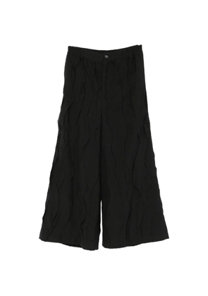 SONGZIO Fragment frayed-detail trousers - Black