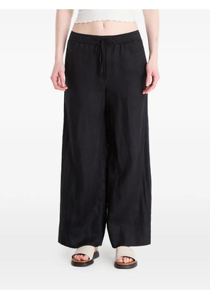 Tommy Hilfiger drawstring wide-leg trousers - Black
