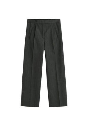 OUR LEGACY Universe pinstriped pleated trousers - Grey