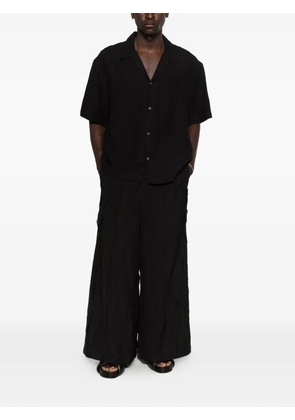 SONGZIO Fragment frayed-detail trousers - Black