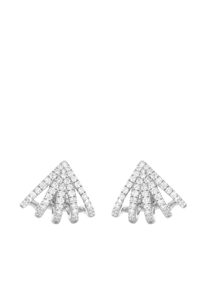 Dana Rebecca Designs 14kt white gold Sarah Leah diamond five burst huggie earrings - WHTGOLD